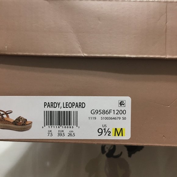 Fergie Pardy Ankle Strap Sandal - Leopard - NIB - Picture 10 of 11